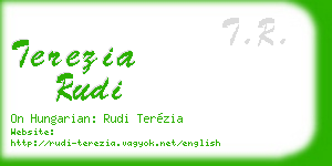 terezia rudi business card