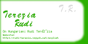 terezia rudi business card